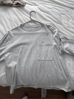 Abercrombie & Fitch Light Gray Pocket Tee